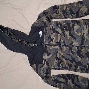 Kids Hooded Camo North Face